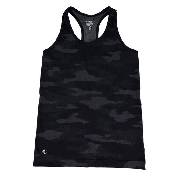 Athleta Black Speedlight Camo Tank Size Small 429809 - Picture 1 of 5